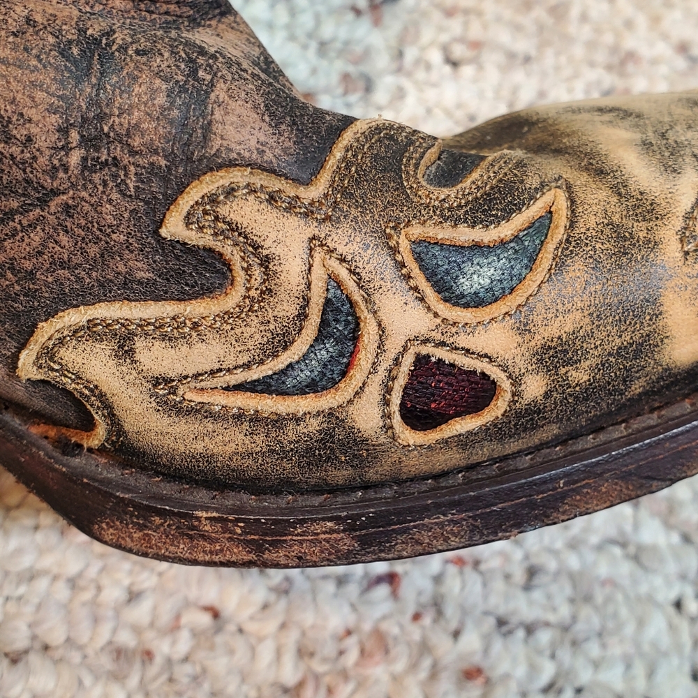 Dan Post Vintage Bluebird Western Boots Size 6 - Picture 9 of 10
